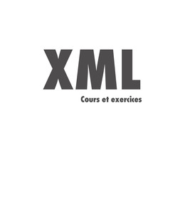 XML - Cours et exercices - Alexandre Brillant - Eyrolles