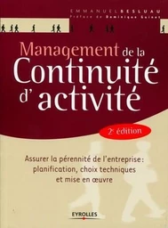 Management de la continuité d'activité