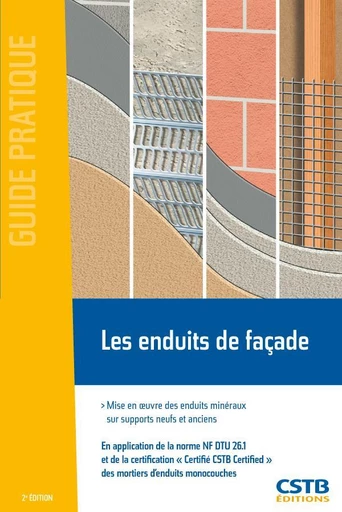 Les enduits de façade - Bertrand Ruot - CSTB