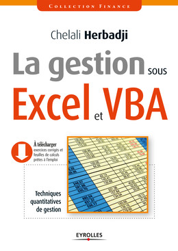 La gestion sous Excel et VBA - Chelali Herbadji - Eyrolles