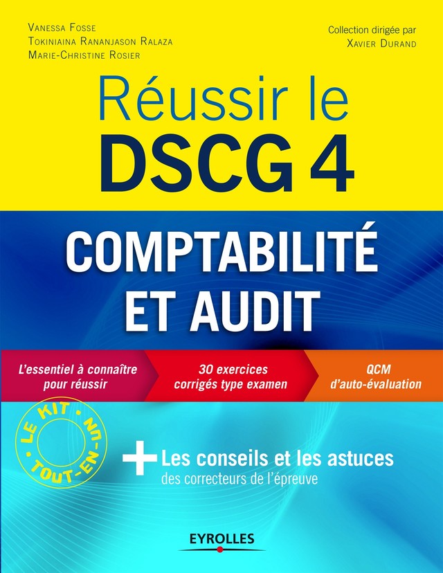 Réussir le DSCG 4 - Comptabilité et audit - Vanessa Fosse, Marie-Christine Rosier - Editions Eyrolles