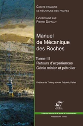 Manuel de mécanique des roches - Tome 3