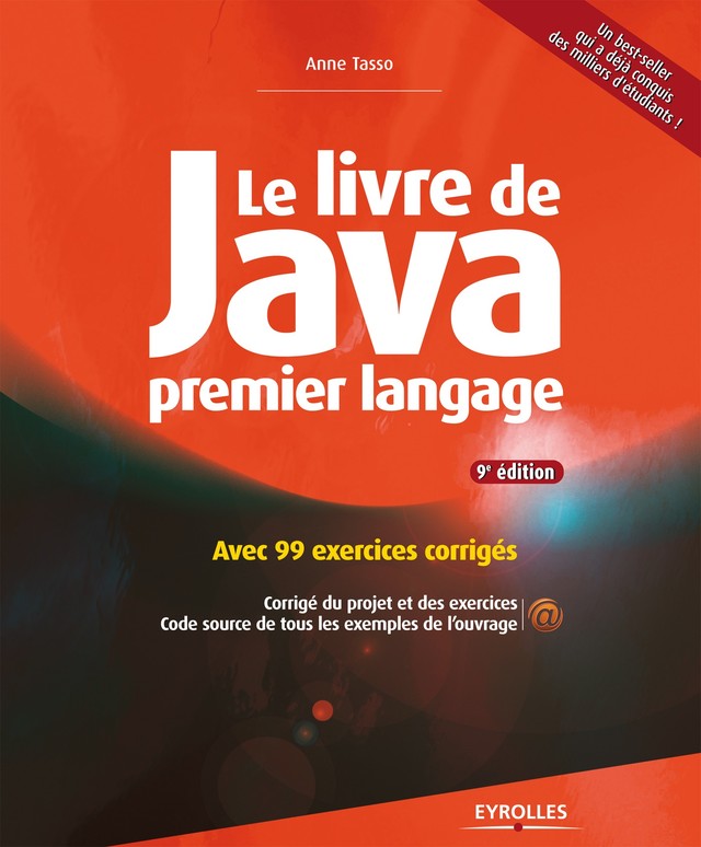 Le livre de Java premier langage - Anne Tasso - Editions Eyrolles
