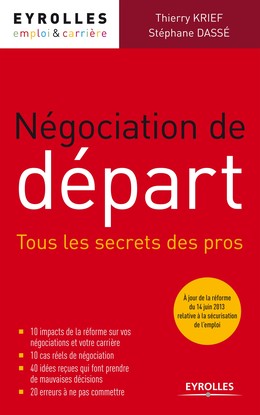 Négociation de départ - Stéphane Dassé, Thierry Krief - Editions Eyrolles