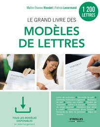 Le grand livre des modèles de lettres - Patrick Lenormand, Étienne Riondet - Editions Eyrolles