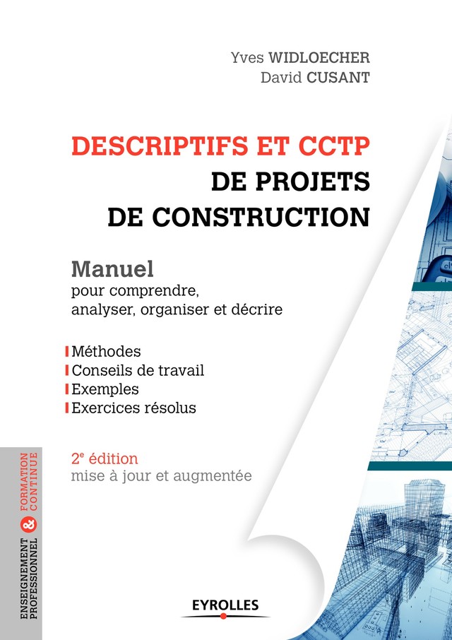 Descriptifs et CCTP de projets de construction - Yves Widloecher, David Cusant - Editions Eyrolles