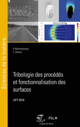 Tribologie des procédés et fonctionnalisation des surfaces - Pierre Montmitonnet, Imène Lahouij - Presses des Mines