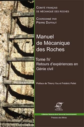 Manuel de mécanique des roches - Tome IV