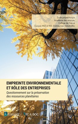 Empreinte environnementale et rôle des entreprises - Fabien Bricault, Sandrine Dyèvre, Carmen Munoz-Dormoy - JLE